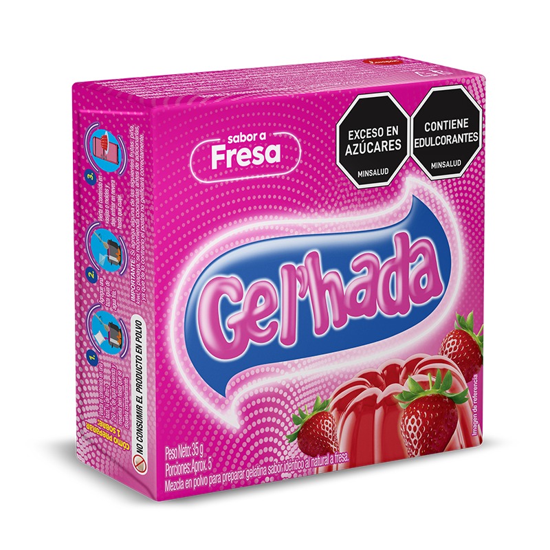 Gelatina de Fresa Gel'hada