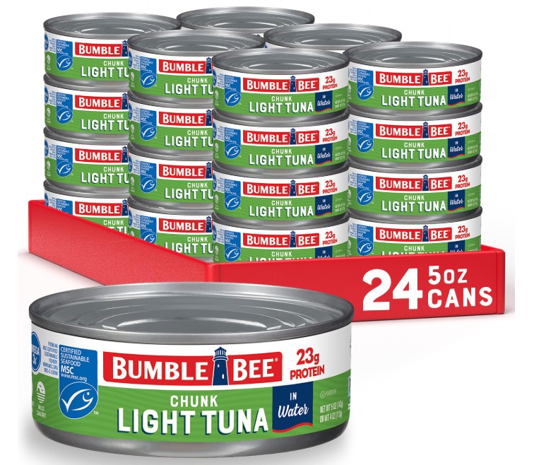 Caja de 24 Latas de Atún (5 Oz cada lata)