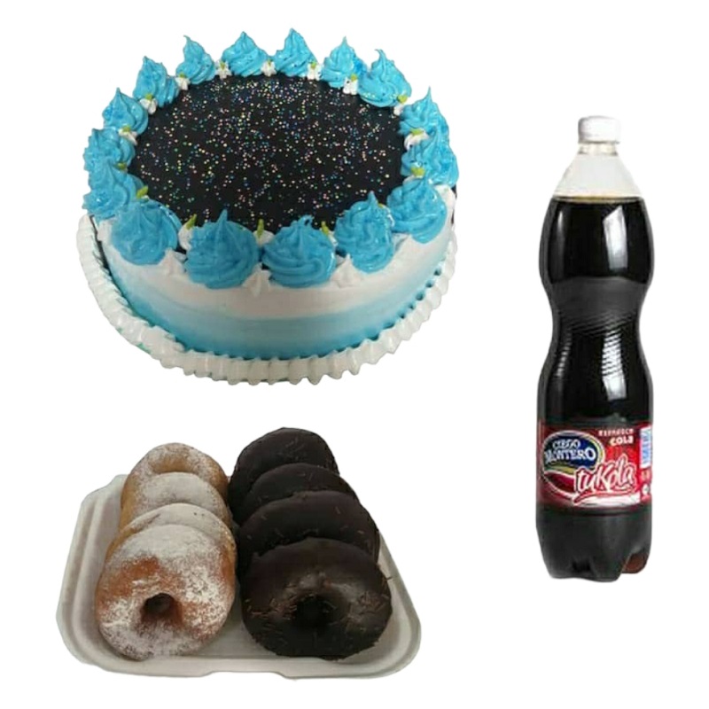 Cake + Donas + Refresco