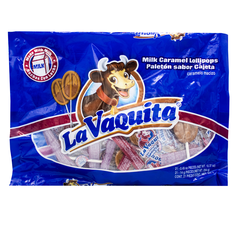 Paletas de Caramelo Duro de Leche