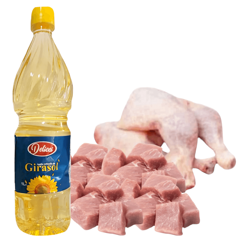 Cerdo + Pollo + Aceite