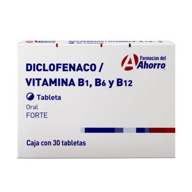 Diclofenaco, Vitamina B1, B6 y B12