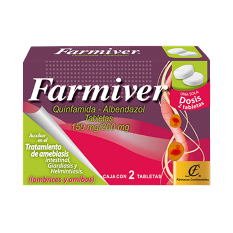 cuba-alimentos-restaurantes-viajes-envios-medicina-Farmiver-Quinfamida-albendazol Farmiver - Quinfamida, Albendazol - Imagen 1