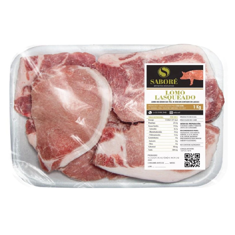 Lomo de Cerdo Lasqueado 1kg