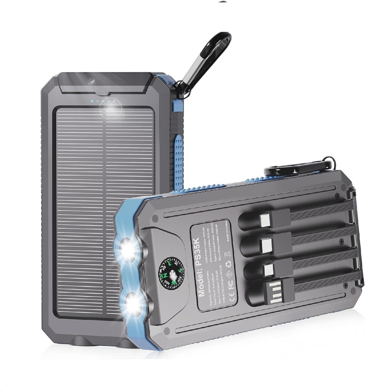 Power Bank Solar Portátil 20000mAh