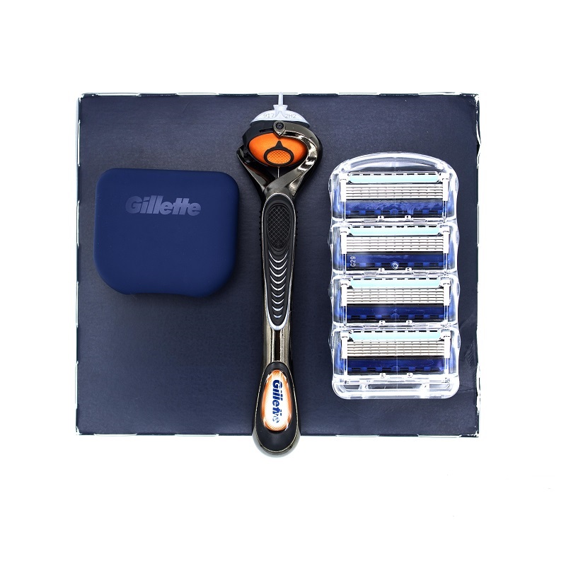 Set Afeitadora Gillette Fusion5 + Cuchillas + Base