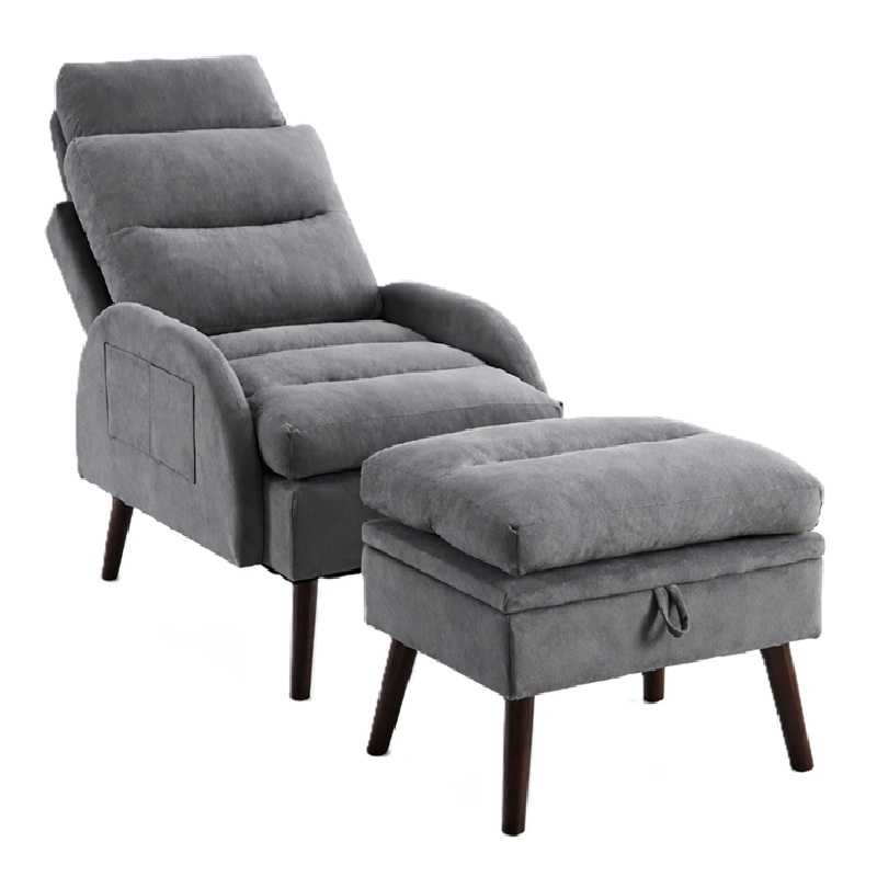 Silla Decorativa con Otomana
