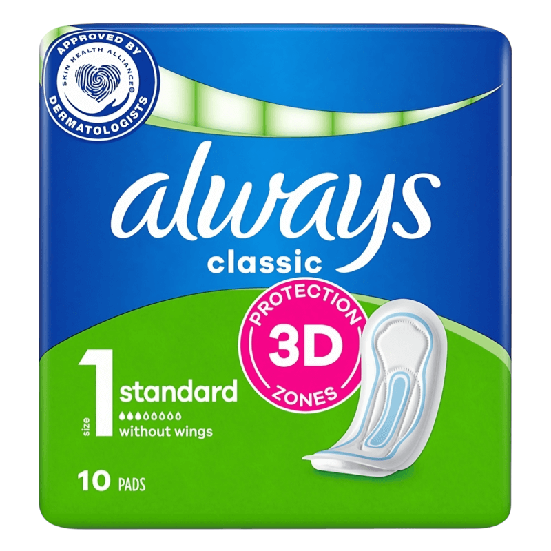 Almohadillas Sanitarias Always Classic 3D