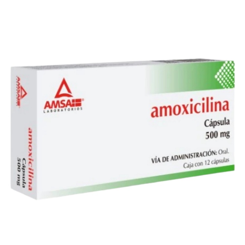 cuba-alimentos-restaurantes-viajes-envios-medicina-amoxicilina-500g-12tabletas-AMSA Amoxicilina - Imagen 1
