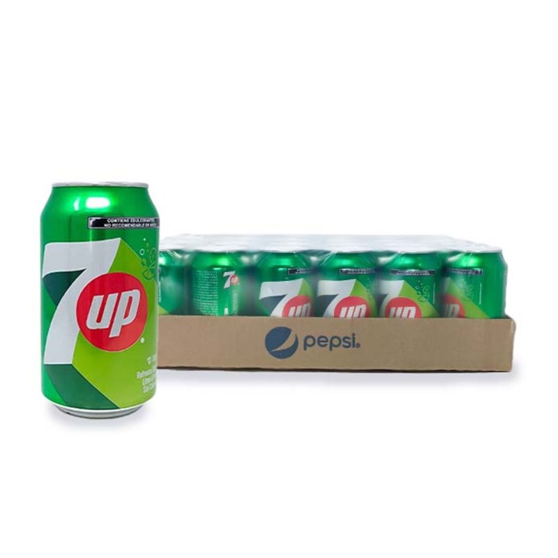 Caja de Refrescos Seven Up Limón