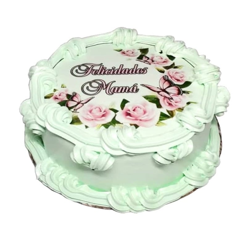 Cake Mariposas y Rosas para Mamá