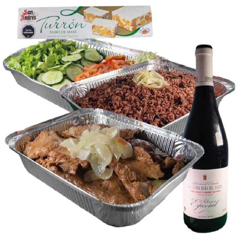 Cena Cerdo Asado + Vino