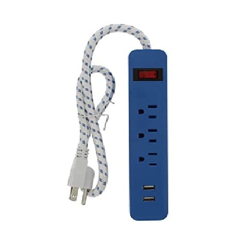 cuba-alimentos-restaurantes-viajes-envios-medicina-extension-electrica-3-tomas-2-usb Extensión Eléctrica de 3 Tomas y 2 USB - Imagen 1