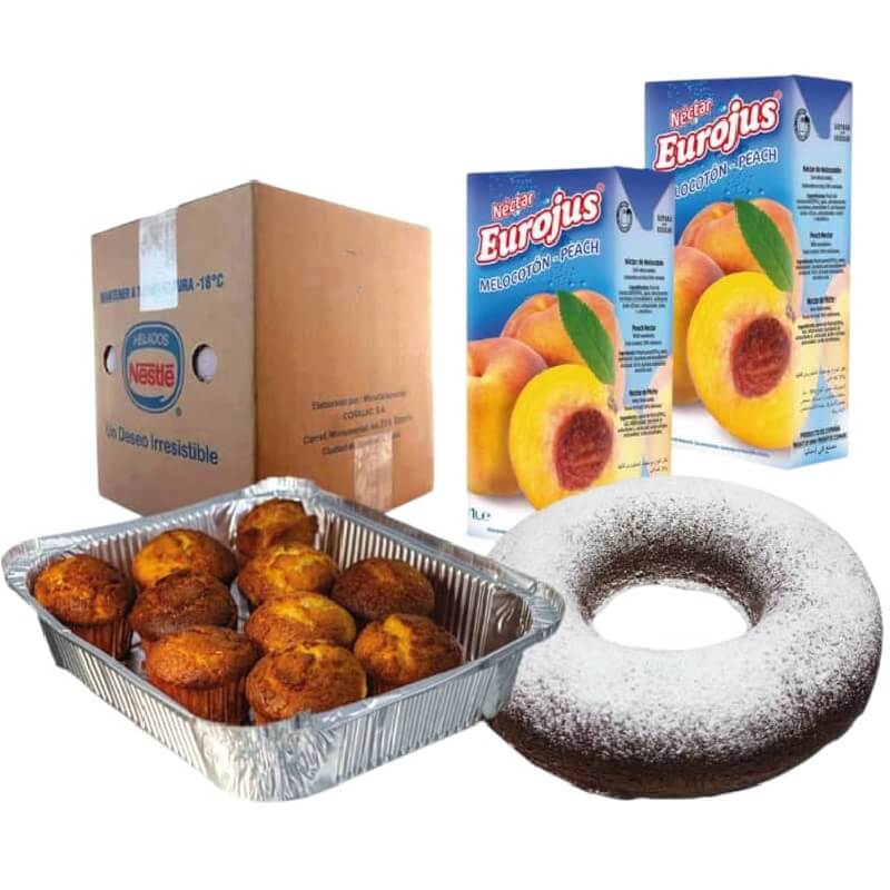 Helado + Jugos + Magdalena + Panetón