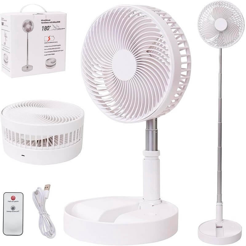 Mini Ventilador Portátil Recargable Plegable
