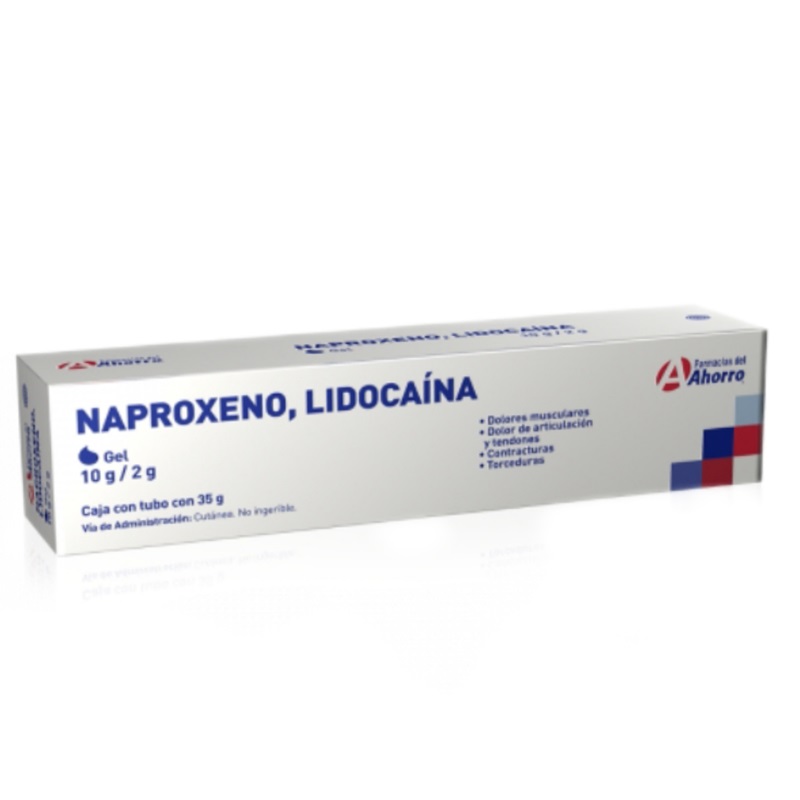 Naproxeno, Lidocaína