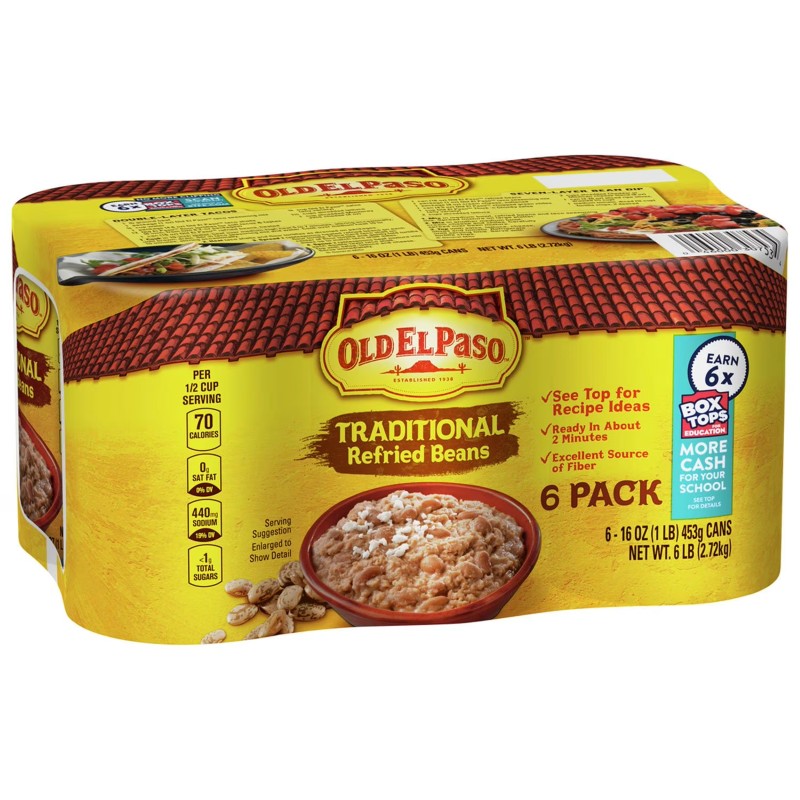 Frijoles Refritos Pack 6