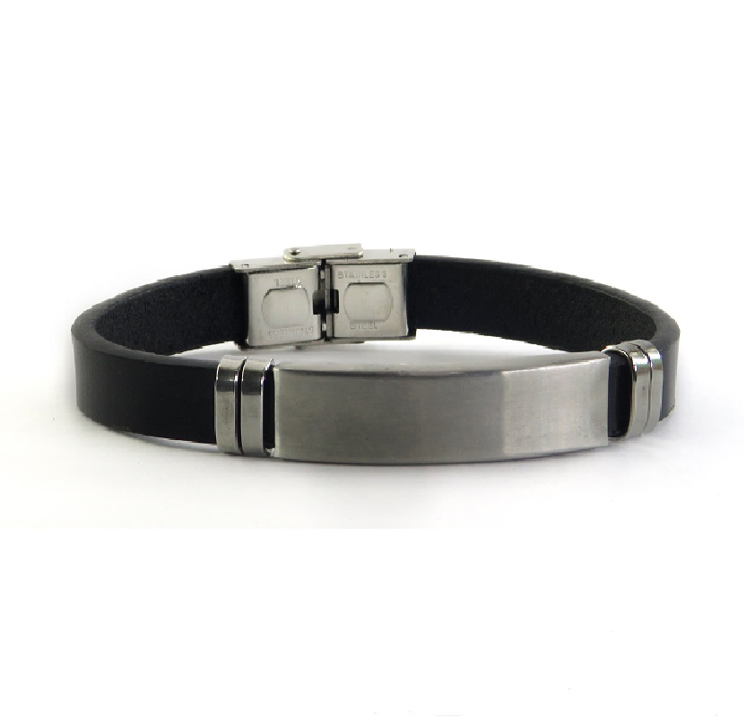 Pulsera Cuero y Acero C063