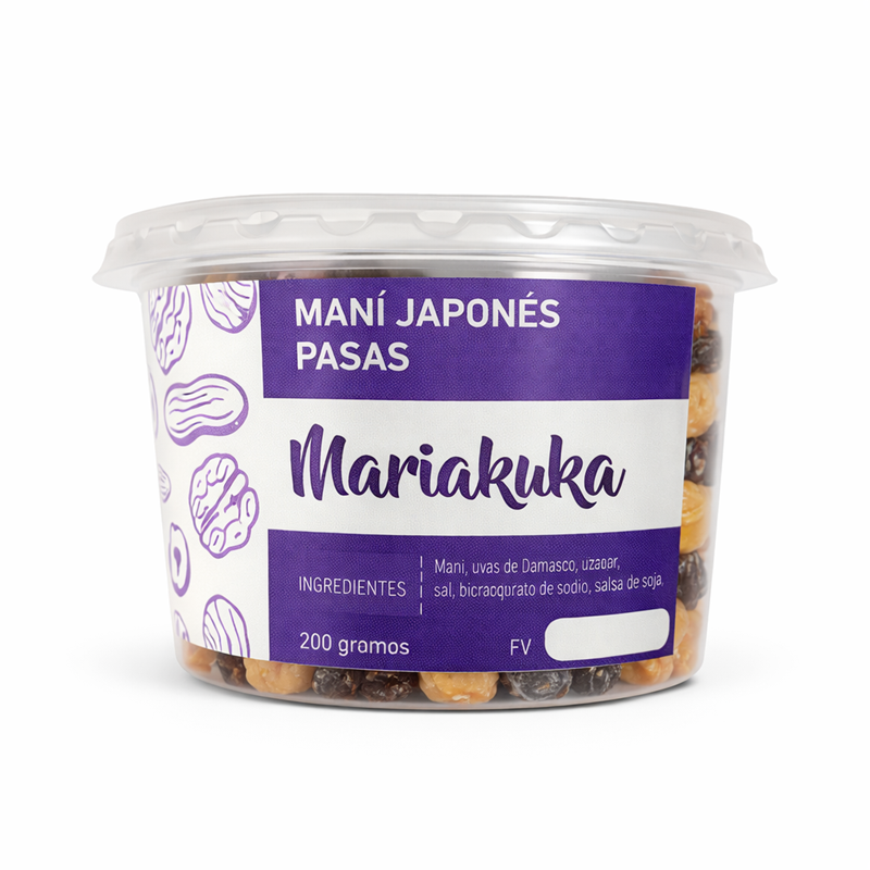 Maní Japones con Pasas