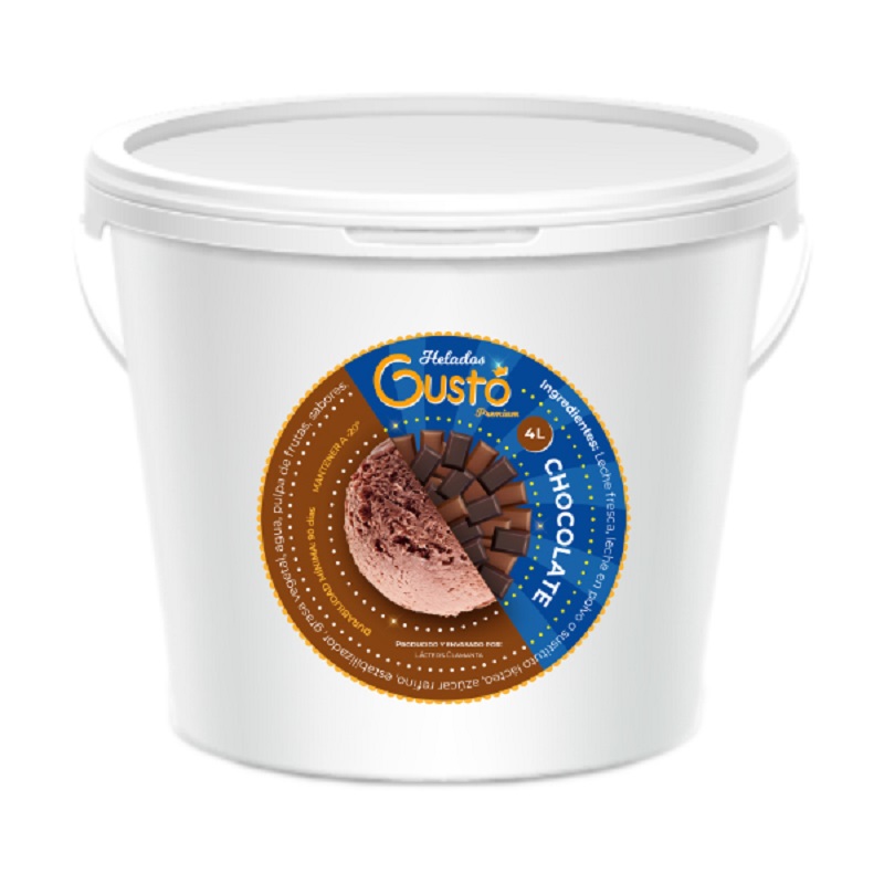 Tina de Helado de Chocolate