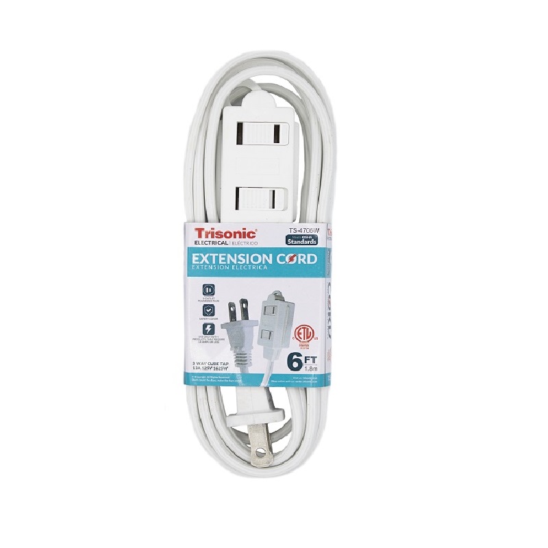 cuba-alimentos-restuarantes-viajes-envios-medicina-extension-electrica-2-tomas Extensión Eléctrica 6ft - Imagen 1